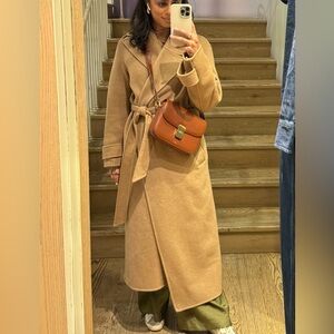 Zara Camel Wool Coat XS